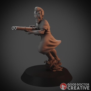 postal tipo cerebro dañado médico creativo ventilador Arte mesa caracteres criaturas juego moderno escopeta 3d print model - Mito3D