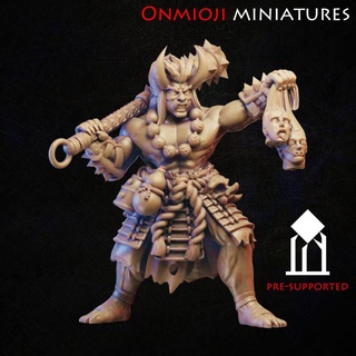 démon oni Stanislav Kuznetsov Japon monstre guerrier miniature table ogre samouraï asiatique 3d print model - Mito3D