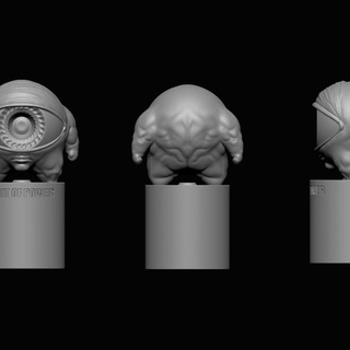 unidad bebe mesa caracteres criaturas Sci Fi universo stl ojo mini miniatura obj resina soportado 3d print model - Mito3D