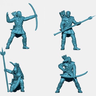 kzkminis - swan knights archers Tabletop Characters & Creatures Fantasy Universe men lotr esdla mesbg fiefdoms swanknights dolamroth 3d print model - Mito3D