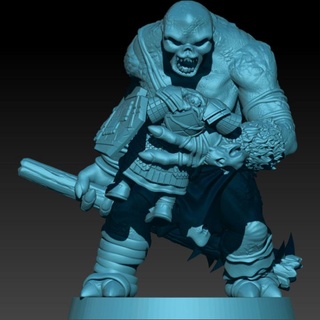 kzkminis - terror realm hill ogres Tabletop Characters & Creatures Fantasy Universe troll lotr esdla mesbg angmar 3d print model - Mito3D