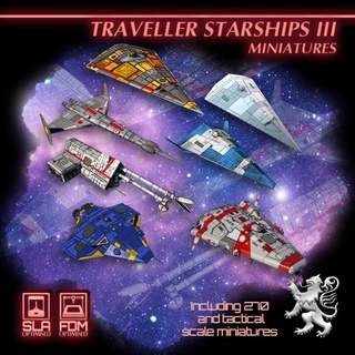 traveller starship miniatures iii 2nd dynasty Tabletop Characters & Creatures Sci-Fi Universe Vehicles Machines future rpg sci-fi science space star terrain vessel war scifi tabletop tactical 270 openlock danger 2nddynasty travellerofficial 3d print model - Mito3D