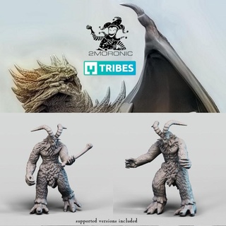 yeti - 2 poses 2moronic miniatures Tabletop Characters & Creatures Fantasy Universe beast board dragons dungeons fantasy game mini monster rpg snow miniature tabletop d&d dnd pathfinder 5e pre-supported 2e yetis 3d print model - Mito3D
