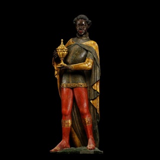 heykel Balthazar avlanmak müze taramak dünya Almanya Almanca boyalı miras İrlanda renkli magi linwood Huntmuseum Limerick three kings artec3d biblical figure wise men ormanlık 3d print model - Mito3D