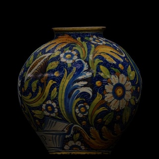 maiolica vase hunt museum Scan the World pot 3dprintable ceramic artec huntmuseum 3d print model - Mito3D