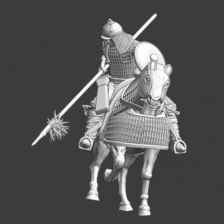 golden horde - medieval mongol warrior northern crusades miniatures Tabletop Characters & Creatures Historical Universe model horse miniature cavalry 28mm lance mounted lake khan peipus steppe ghengis 3d print model - Mito3D