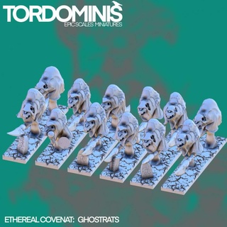 ethereal covenant ghostrats tordo miniatures Tabletop Characters & Creatures Fantasy Universe ghost night 10mm 15mm warmaster 3d print model - Mito3D