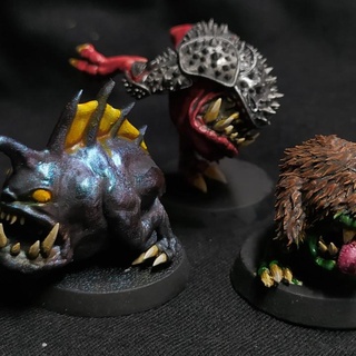 big mouth club june - angler spikey fuzzy big mouths pariahminiatures  Tabletop Tabletop Characters & Creatures Sci-Fi Universe Tabletop Tabletop Characters & Creatures big goblin monster warhammer club mouth orks squig gitz  3d print model - Mito3D