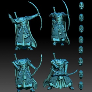 kzkminis - oathbreaker elves archers Tabletop Characters & Creatures Fantasy Universe lotr esdla mesbg rivendel 3d print model - Mito3D