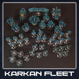 karkan space fleet game god terrain Tabletop Characters & Creatures Sci-Fi Universe Vehicles Machines miniatures sci-fi spaceship minis suns billion billionsuns abillionsuns spacefleet 3d print model - Mito3D