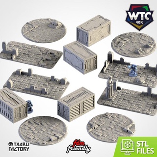 Kent kalıntılar wtc Ayarlamak 02 txarli fabrika masaüstü 3D yazdırılabilir arazi Sci Fi 40k savaş bina konteyner deli Warhammer teknoloji ölü max katedral titan harabe inşaatçı yerlebir edilmiş Archvillain hükümet 3d print model - Mito3D