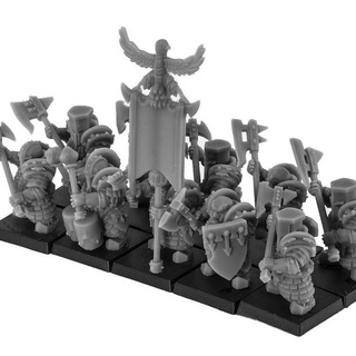 immortale guardia reggimento impero miniature tavolo personaggi creature fantasia universo giochi guerra warhammer miniaturas caos nani nano in anni 3d print model - Mito3D
