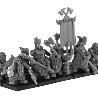 posto reggimento accoppiato braccia impero miniature tavolo personaggi creature fantasia universo giochi guerra warhammer miniaturas caos nani nano in anni 3d print model - Mito3D