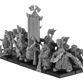 place regiment two-handed axe empire miniatures Tabletop Characters & Creatures Fantasy Universe wargames warhammer boardgames miniaturas chaos dwarfs dwarf enanos del caos 3d print model - Mito3D