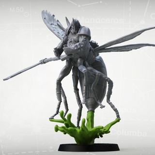 unurgunita horda miniaturas mesa caracteres criaturas fantasía universo demonio volar guardia muerte Plaga Nurgle príncipe demon prince plaga 3d print model - Mito3D