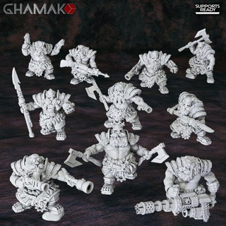 coureurs runes équipe ghamak table personnages créatures Sci univers dragons donjons fantaisie Jeu guerre marteau steampunk nain vapeur jeu nuit hanter wh aos nighthaunt 3d print model - Mito3D