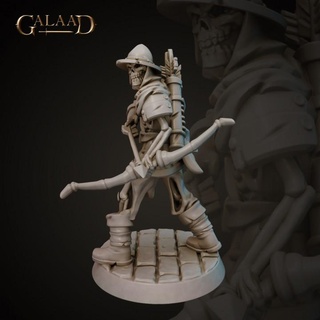 archer skeleton 02 galaad miniatures arrow bones dragon mini roleplay rpg skull undead miniature bow tabletop wargame dungeon proxy 3d print model - Mito3D