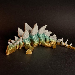 articulé stégosaure stlflix jouets Jeux dinosaure jouet souple cornes Couleur flexi 3d print model - Mito3D