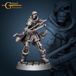 archer skeleton 03 galaad miniatures arrow bones dragon mini roleplay rpg skull undead miniature bow tabletop wargame dungeon proxy 3d print model - Mito3D