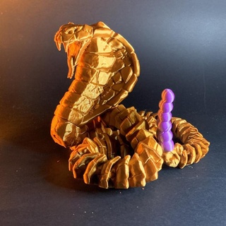 stone naja stlflix Fan Art Action Figures art toy flexible articulated snake flexi stonenaja 3d print model - Mito3D