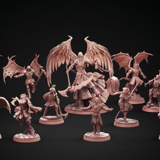 death reapers clay cyanide miniatures Tabletop Characters & Creatures Fantasy Universe file printable stl dragon model mythology wargames wargaming warhammer miniature tabletop minis wargame reaper werewolf winged warriors pathfinder tabletopgames tabletopgame tabletopgaming claycyanide 3d print model - Mito3D
