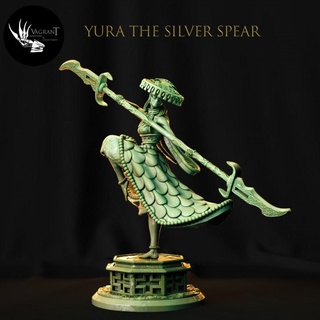yura silver spear vagrant miniatures Tabletop Characters & Creatures Fantasy Universe fantasy female tabletop 32mm darkfantasy 3d print model - Mito3D