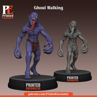 ghoul walking printed encounter Tabletop Characters & Creatures Fantasy Universe mini minion rpg undead miniature tabletop fiend dnd ttrpg 3d print model - Mito3D