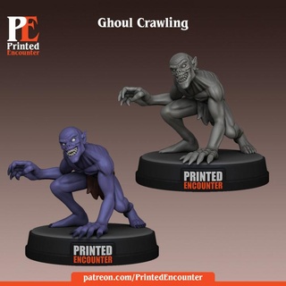 ghoul crawling pre-supported printed encounter Tabletop Characters & Creatures Fantasy Universe mini minion rpg miniature tabletop fiend dnd ttrpg 3d print model - Mito3D