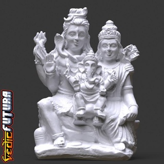 ganesha son shiva & parvati vedic futura baby hindu india shiva ganesha indian family ganesh hinduism parvati  3d print model - Mito3D