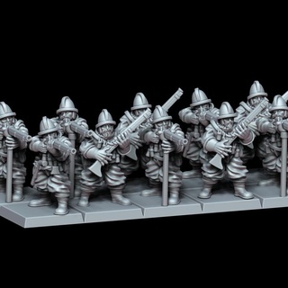 arcabuzeiros Império miniaturas tampo mesa personagens criaturas fantasia universo jogos guerra martelo tabuleiro abordado 3d print model - Mito3D