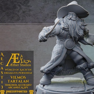 aecast13 drammatico personae 13 vilmos soddisfare etere studi tavolo personaggi creature fantasia universo gratuito mini miniature puntello warhammer minis dnd freestl aetherstudios freemini libero freeminiature 3d print model - Mito3D