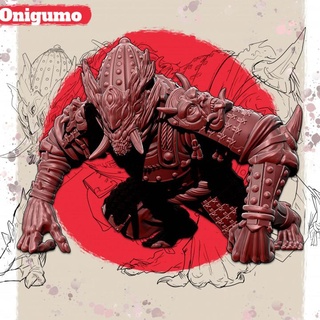 onigumo gigante saga miniaturas mesa caracteres criaturas fantasía universo demonio criatura Japón japonés monstruo araña samurai oni ronin feudal daimyo 3d print model - Mito3D