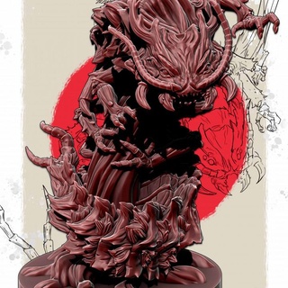 gigante centopéia velho homem saga miniaturas tampo mesa personagens criaturas fantasia universo inseto japonês monstro Morto vivo imenso base oni monstruoso 3d print model - Mito3D