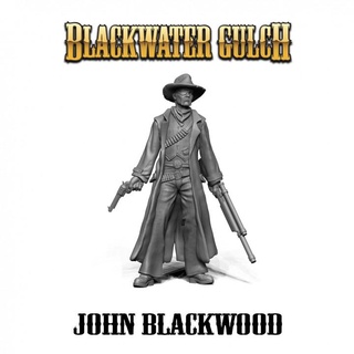 john blackwood - bounty hunter gangfight games Tabletop Characters & Creatures Fantasy Universe horror western 3d print model - Mito3D