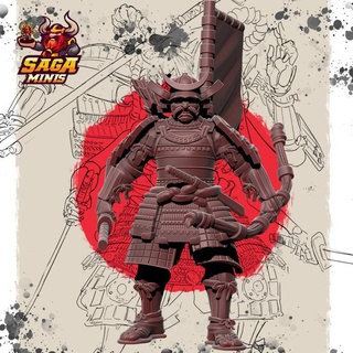 in guerra samurai saga miniature tavolo personaggi creature fantasia universo esercito eroe Giappone giapponese wargaming katana minis assassino cazzuto oni 3d print model - Mito3D