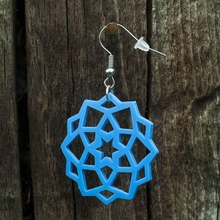 earrings star 91 jewellery stars 3d printing printed 3d print model - Mito3D