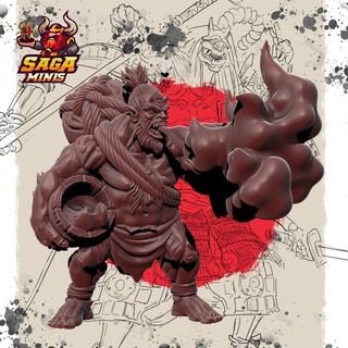 Feu oni saga miniatures table personnages créatures fantaisie univers démon cracheur feu troll brute minis ogre Saké 3d print model - Mito3D