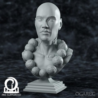guardian cliffs - presupported ogareg miniatures Tabletop Characters & Creatures Fantasy Universe Fan Art Busts stl bust monk roleplay tattoo myth dnd 5e 3d print model - Mito3D