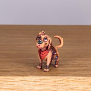 sadık arkadaş cesur minyatürler masaüstü karakterler yaratıklar fantezi Evren köpek dnd zindan ejderhalar kalın 3d print model - Mito3D