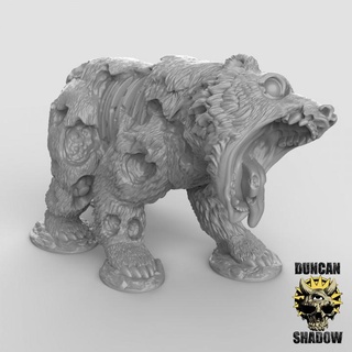zombie bear pre supported duncan shadow Tabletop Characters & Creatures Sci-Fi Universe animal undead dungeonsanddragons dnd 3d print model - Mito3D