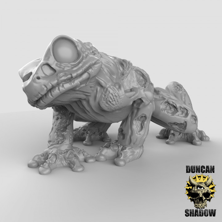 zombie rana pre supportato duncan ombra tavolo personaggi creature Sci Fi universo non morti Dungeons and Dragons dnd 3D print model - Mito3D