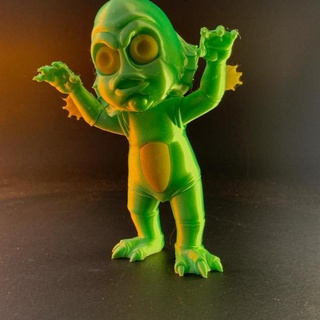 creature black lagoon stlflix Toys & Games monster toy arttoy blacklagoon 3d print model - Mito3D