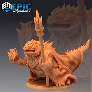 basilisk classic sorcerer king petrifying giant snake magical ancient serpent epic-miniatures fantasy medieval monster rpg warhammer sla enemy tabletop dungeon dnd pathfinder npc pre-supported supported pre 3d print model - Mito3D