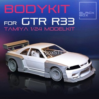 bodykit gtr r33 tamiya 1-24th modelkit black-box-miniatures stl RC Cars racing skyline rc custom hotwheels blackbox drift r34 diecast widebody aoshima r35 tomica rcdrift r32 3d print model - Mito3D
