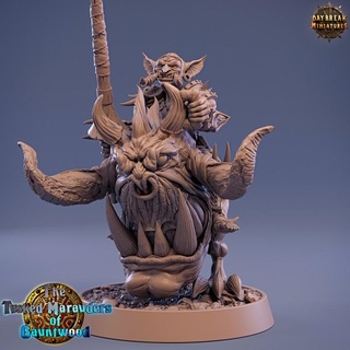 dongli smite head runner - tusked marauders gauntwood daybreak miniatures Tabletop Characters & Creatures Fantasy Universe dragons dungeons wargaming tabletop mounted 32mm 75mm goblins 3d print model - Mito3D