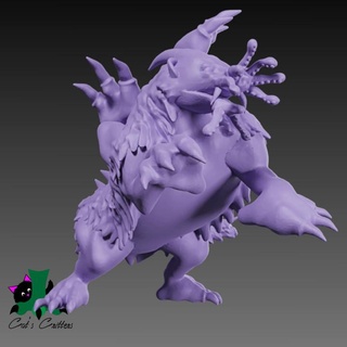 earth dragon c angelina Tabletop Characters & Creatures Fantasy Universe dragons large underground drake underdark badger mole wingless 3d print model - Mito3D