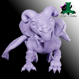 bulldog dragon c angelina Tabletop Characters & Creatures Fantasy Universe beetle cute dog dragons insect sweet scarab happy horns friendly puppy doggy insectoid horned 3d print model - Mito3D