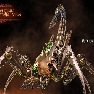 mecronio scorpione eroi infinito tavolo personaggi creature Sci Fi universo epico fantasia mini modello rpg Magia steampunk miniatura mago gioco base calligrafia ruolo Fenice macchina guerra prigione d victorianadventures 3d print model - Mito3D