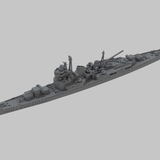 imperial japanese navy cruiser myoko lee mccoll Tabletop Characters & Creatures Historical Universe Vehicles Machines historical model ship ww2 wargame warship 3d print model - Mito3D