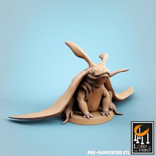 yüzgeçli kurbağa Kral Yazdır masaüstü karakterler yaratıklar fantezi Evren Şirin balık karakurbağası ışın lotp 3d print model - Mito3D